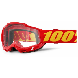 100% Accuri 2 OTG Goggle Red / Clear Lens