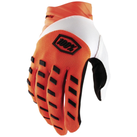 100% Airmatic Gloves Fluo Orange L