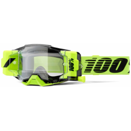 100% Armega Forecast Goggle Neon Yellow / Clear Lens