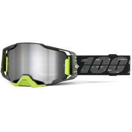 100% Armega Goggle Antibia / Silver Mirror Flash Lens