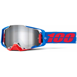 100% Armega Goggle Ironclad / Mirror Silver Lens