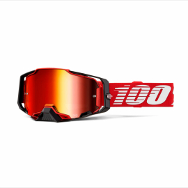 100% Armega Goggle Red / Mirror Red Lens