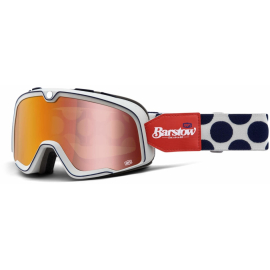 100% Barstow Goggle Hayworth / Flash Red Lens