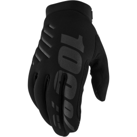100% Brisker Cold Weather Glove Black / Grey S