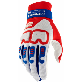 100% Langdale Gloves Red/White/Blue M