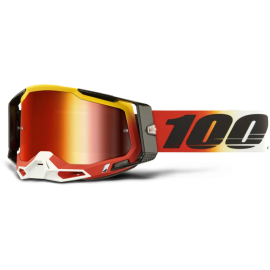 100% Racecraft 2 Goggle Ogusto/ Mirror Red Lens