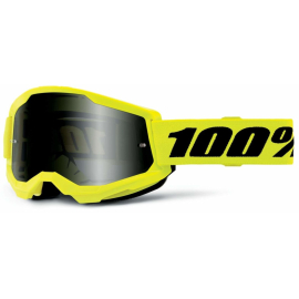 100% Strata 2 Sand Goggle Neon Yellow / Smoke Lens