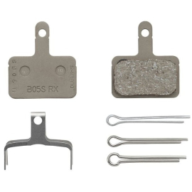 B05S disc brake pads and spring, steel backed, resin