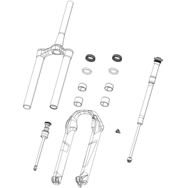 ROCKSHOX FORK CONTROL MODULE INCLUDES COMPLETE ELECTRONICS ASSEMBLY BATTERY SOLD SEPARATELY  SID 35 FLIGHT ATTENDANT D