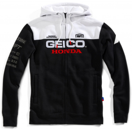 100% Geico Honda Bravo Hooded Sweatshirt-L 