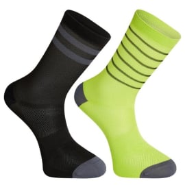 Sportive Mid Sock Twin Pack  and lime punch - EU36-39