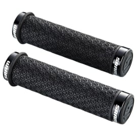 DH Silicone Locking Grips Black with Double Clamps  End Plugs